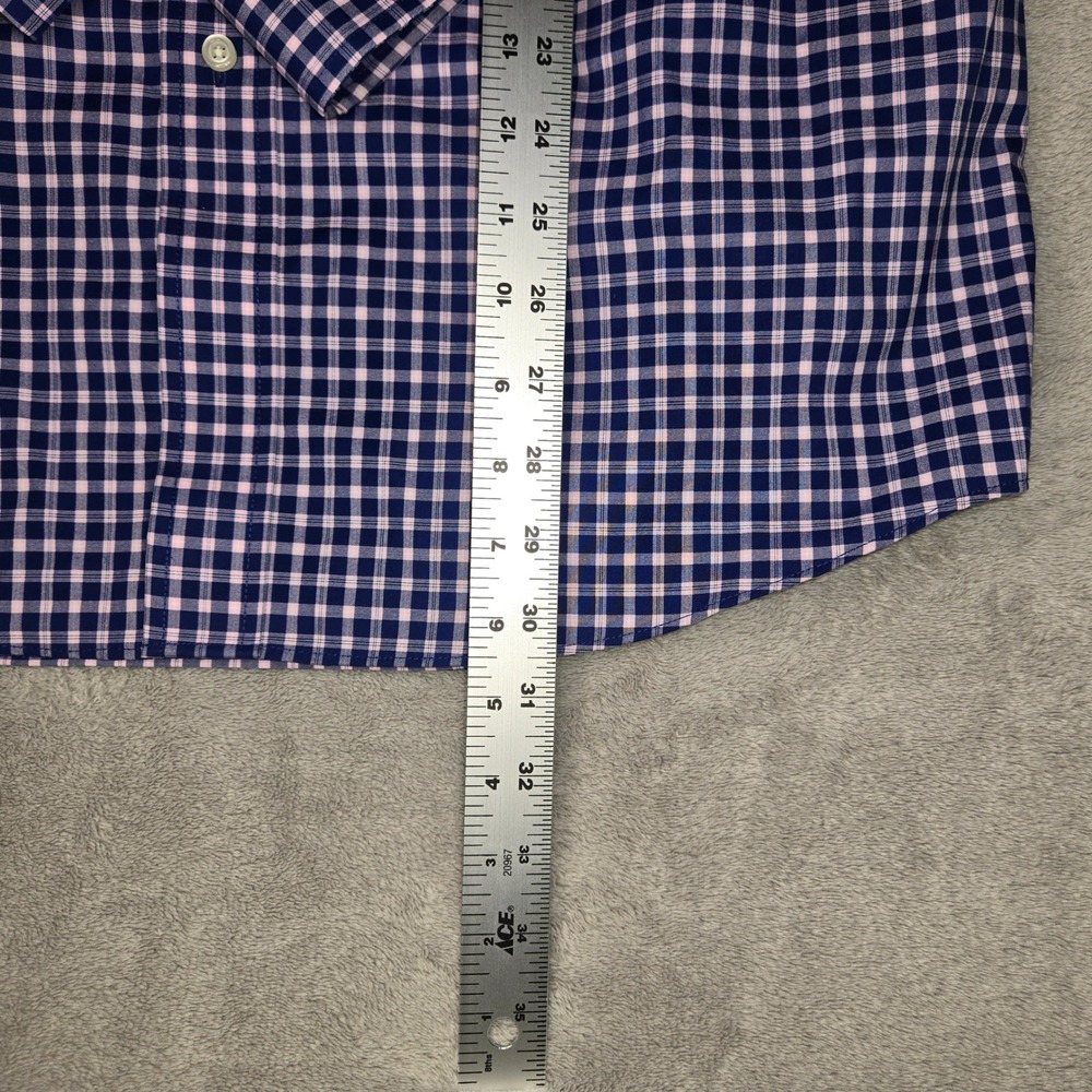 Jos. A. Bank Traveler Tailored Fit Button Down Shirt Bundle Mens L Gingham Blue - Picture 7 of 13